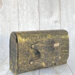 Jare Gold And Black Crocco Print Leather