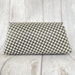 Mona Black, White Abstract Leather