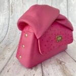 Moby Pink Ostrich Print & Pink Nappa Handle