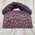Moby Lilac, Purple & Silver Cheetah Print & Purple Nappa Handle