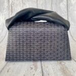 Moby Navy Blue & Off-White Diamond Pattern & Navy Blue Nappa Handle