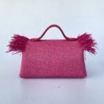 Mira Jute Light Pink w/Raffia - Flap