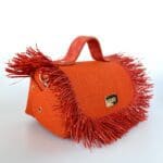Mira Jute Orange w/Raffia - Flap