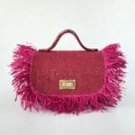 Mira Jute Pink w/Raffia - Flap