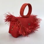 Hana Jute Red w/ Raffia - Flap