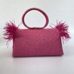 Hana Jute Light Pink w/ Raffia - Flap