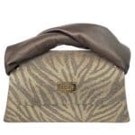 Moby Gold & Bronze Zebra Print