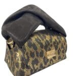 Nury Gold & Black Leopard Print