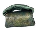 Ṣeyi Green Bronze Crumpled & Gold Mosaic Print