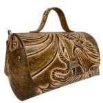 Mila Light Brown Dragon Embossed