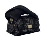 Nury Black & Silver Floral Print