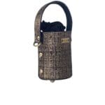 Lara Black & Gold Tweed Effect