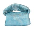 Nury Sky Blue & Silver Sponge Print