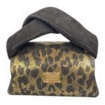 Nury Gold & Black Leopard Print