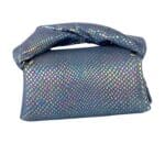 Ṣeyi Blue Iridiscent Snake Print