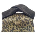 Moby Gold & Black Leopard Print