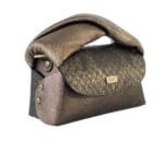 Ṣeyi Black & Bronze Python Print & Distressed Nappa
