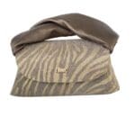 Ṣeyi Gold & Bronze Zebra Print