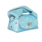Nury Sky Blue & Silver Sponge Print