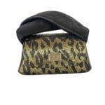 Nury Gold & Black Leopard Print