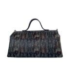 Mila Green & Brown Woodgrain Print
