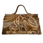 Mila Light Brown Dragon Embossed