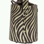 Aara Brown & Gold Zebra Print on Snake Print