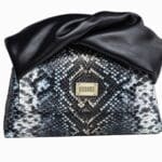 Moby Blue Multi Python Print Leather
