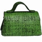 Mira XO Green Tweed Effect Print
