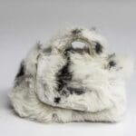 Kach Micro White & Brown Rabbit Fur