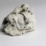 Kach Micro White & Brown Rabbit Fur