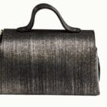 Mila Black & Bronze Stripe Lizard Print
