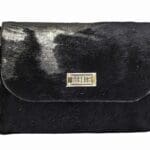 Dija Black Pony with Gold Acid Wash