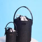 Aara Bucket Bag - Jute w/ Hand Dyed Cotton