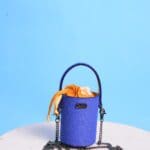 Lara Micro Bucket Bag - Jute w/ Hand Dyed Cotton
