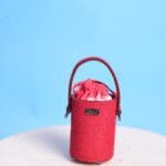 Lara Micro Bucket Bag - Jute w/ Hand Dyed Cotton