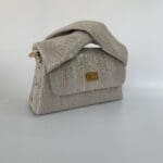 Moby Silver & White Two-tone Tejus Lizard Print