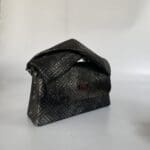 Moby Distressed Black & Silver Woven Print