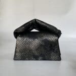 Moby Distressed Black & Silver Woven Print