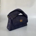 Moby Navy Blue & Gold Shimmer Wood Grain