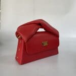 Moby Red Pebble Grain Leather