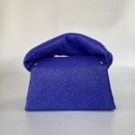 Moby Shiny Royal Blue Stingray Print Leather