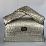Moby Champagne Gold Crocco Print