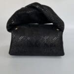 Nury Shiny Black Python Print Leather