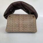 Nury Brown & Cream Chevron Pattern