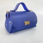 Mira Royal Blue Pebble Grain Leather