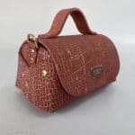 Mira Sunkist Coral Croc Print
