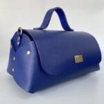 Mila Royal Blue Pebble Grain Leather
