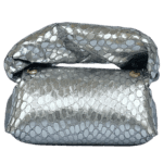 Lily Silver Snake Print Leather