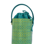 Aara Green & Yellow Diamond Print Leather